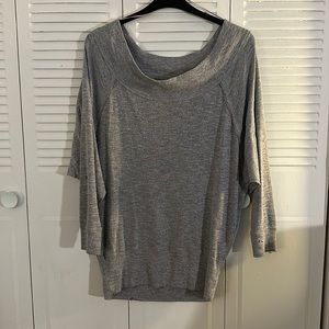 Free People Oversized Sweater in Grey Size Medium
